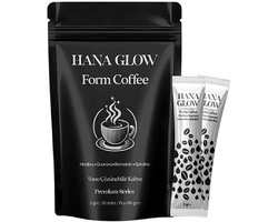 Hana Glow Form Koffie - Detox Dieet met Hinbiba (Cichorei) - Guarana - Bromelaïne en Spirulina - Energieverhoging - Bron van antioxidanten - Versnelling van het metabolisme - Unieke smaak - 3gr x 30 stuks = 90 gr = herbamina