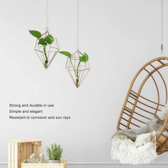 Metalen draad hangrekje / plantenhanger - Froufrou's