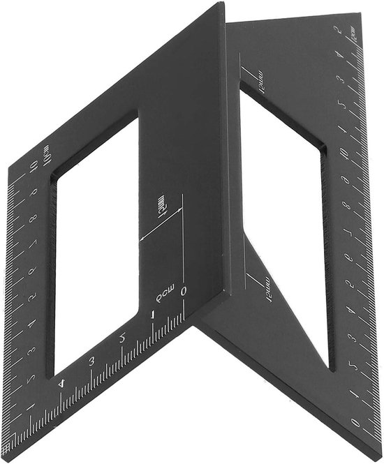 Combinatiehoek voor houtbewerking - 45°/90°, 300 mm - timmermanshoek, doe-het-zelvers | bol
