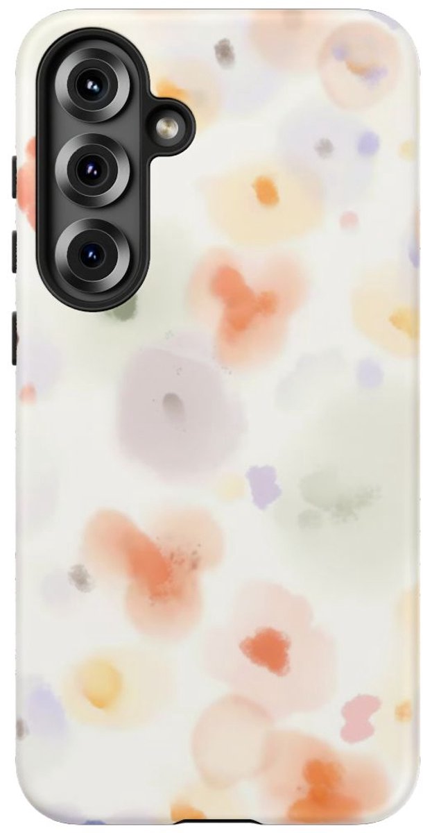 Zachte Pastel Waterverf Stippenpatroon – Telefoonhoesje Geschikt voor Galaxy S25 Plus