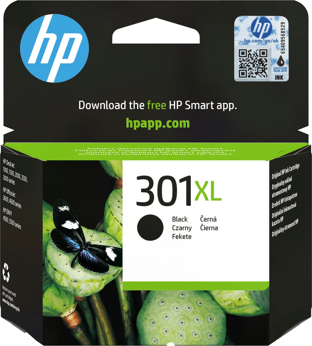 HP 301XL - Inktcartridge - Zwart - Hoge Capaciteit (CH563EE) blisterverpakking