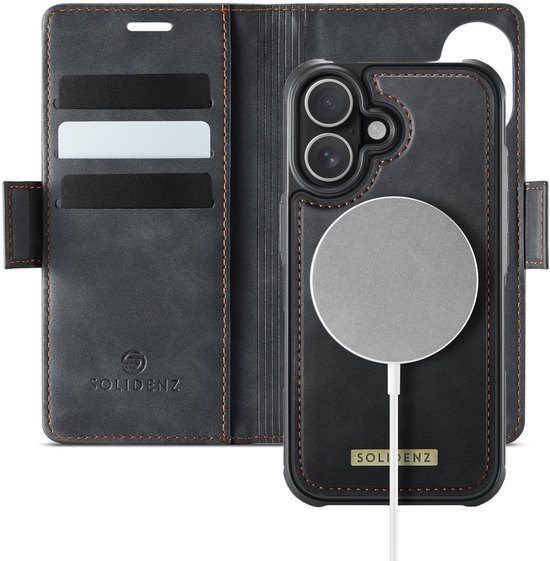 Coque Solidenz 2 en 1 iPhone 17 - Compatible MagSafe - Amovible - Noir
