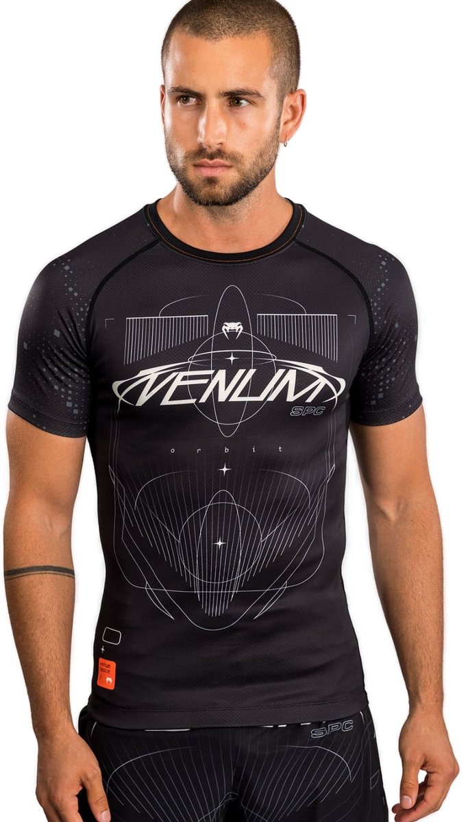 Venum Eclipse Rash Guards Zwart Ivoor - S