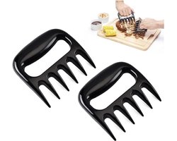 LATRAT 2 stuks Bear Claws vleesmolen voor BBQ, de originele Bear Paws Shredder Claws, perfect gehakt vlees, gemakkelijk optillen, hanteren, hakken en snijden vlees