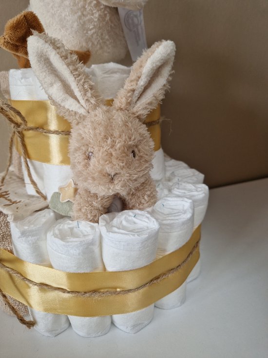 Little Dutch Newborn Naturals Luiertaart Neutraal - babyshower - kraamcadeau van Little Dutch — afbeelding 4