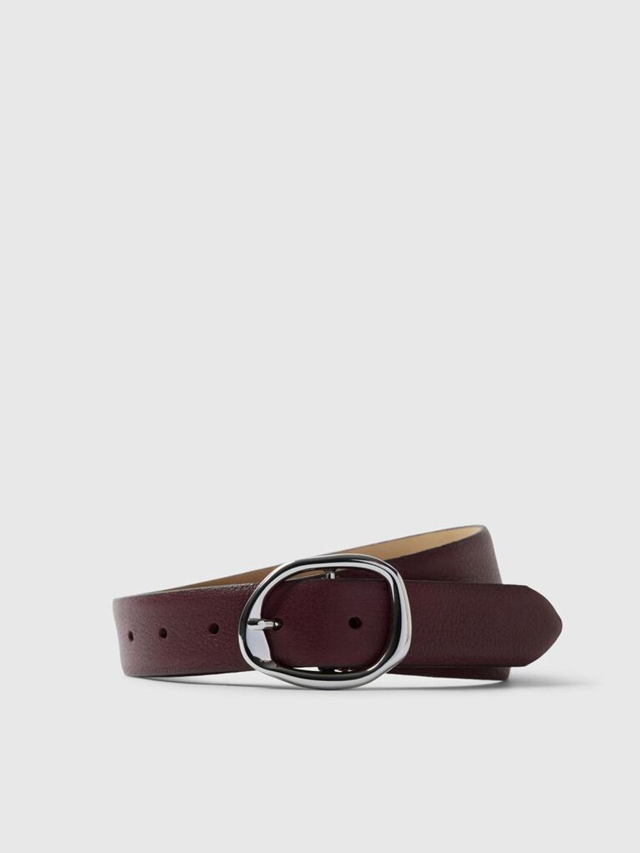 Selected Femme Feline Leather Belt Fig