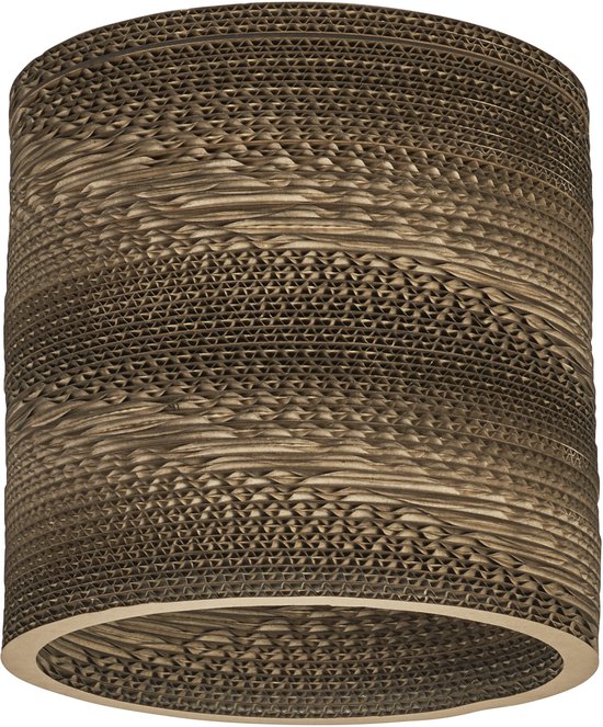 Scandinavische stijl Tafellamp - Corduroy Lampenkap - Cilinder - Brown - ø20 x 40 cm - E27 Fitting - Geschikt voor Woonkamers en slaapkamers - Met schakelaar