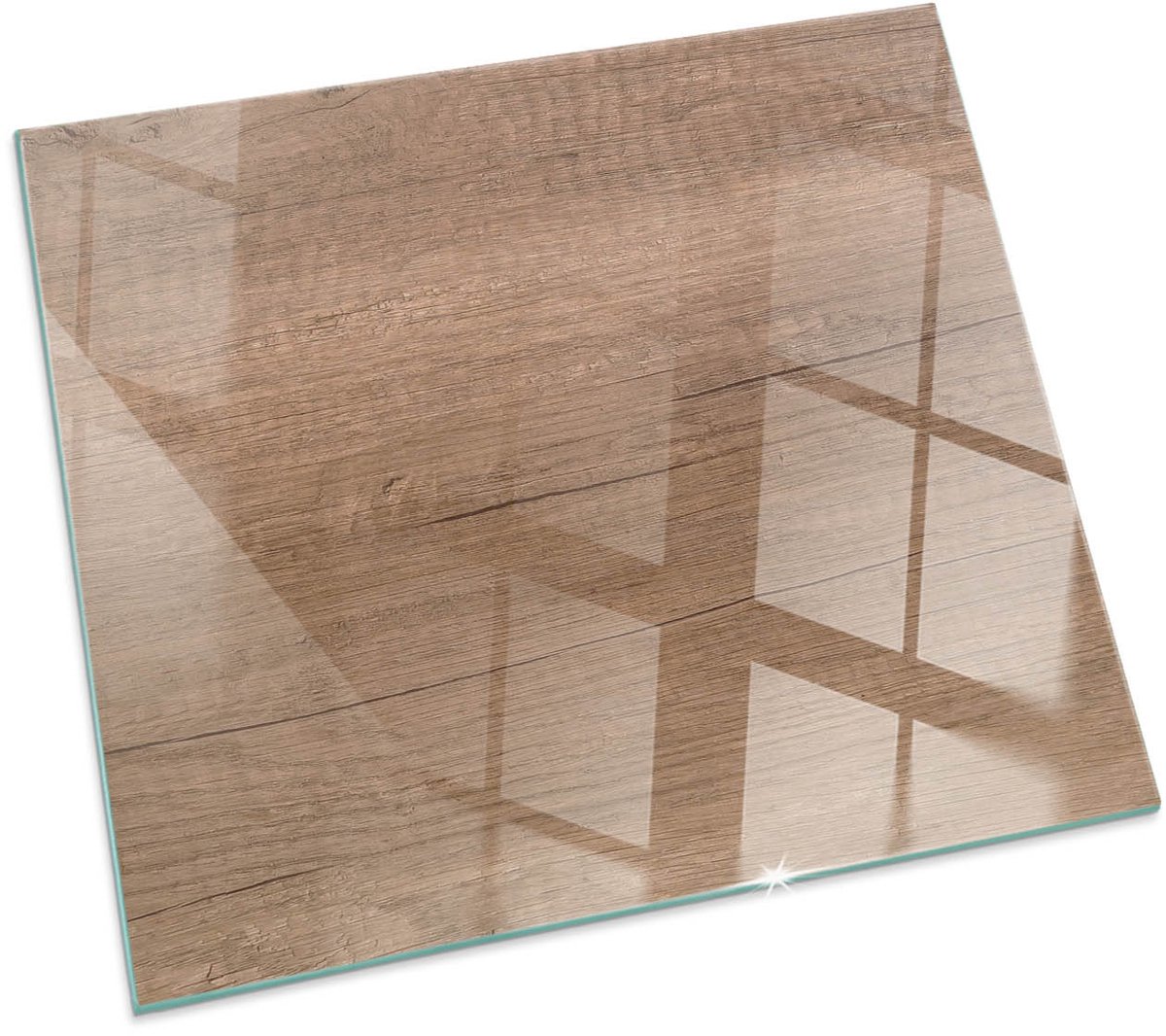 Tulup Kachel Vloerplaat - Natuurlijk houtpatroon Plaat Onder Houtkachel - 60 cm x 60 cm - Bruin Plaat Voor Onder Houtkachel - Vierkant Kachel Vloerplaat - Vloerplaat Openhaard - Vloerplaat Voor Kachel - Vloerplaat Voor Houtkachel