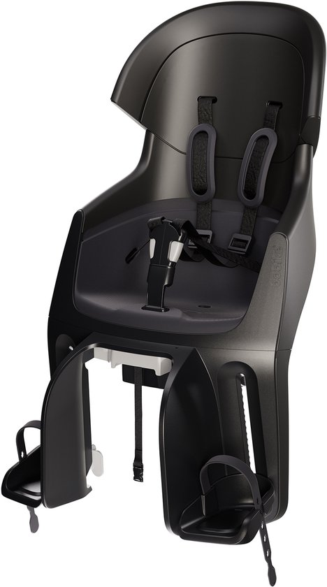 Bobike Exclusive Evolve Maxi CFS/bagagedragermontage - Urban Black - fietsstoeltje - kinderzitje - achterzitje - fietszitje - voor achterdrager van een fiets of e-bike