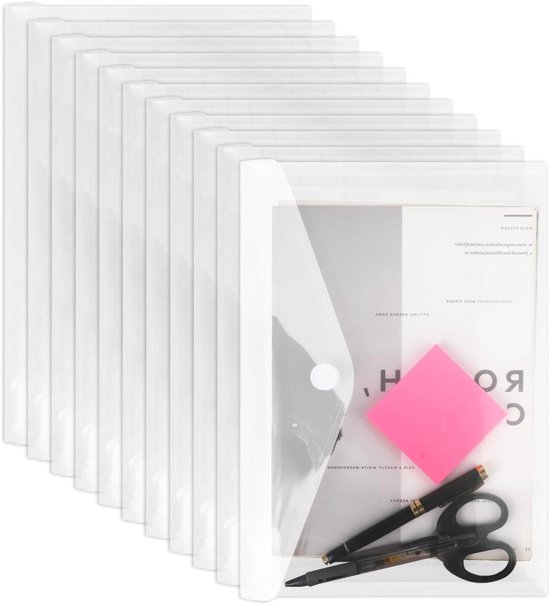 50 stuks documentenmappen A4, premium transparante
