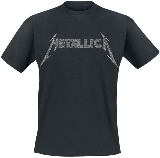 Metallica 40th Anniversary Songs Logo Heren T-shirt - zwart - L