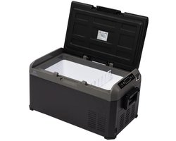 Campguru Compressor Koelbox - 32 liter - Koelen en vriezen tot -20°C - Metaal/PU isolatie - 12V & 230V - Digitaal display - USB/flesopener