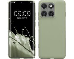 kwmobile telefoonhoesje geschikt voor Motorola Edge 60 Pro - Hoesje voor smartphone - Back cover in grijsgroen