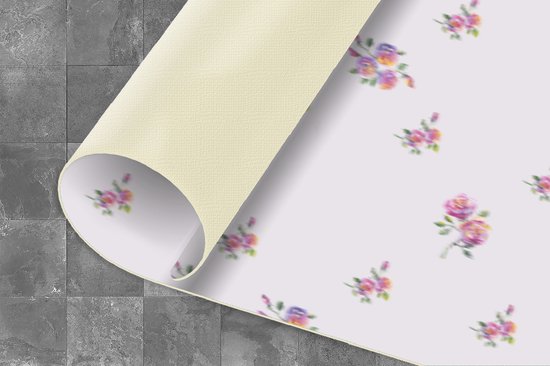 Keukenloper 360x60 cm - Keukenmat vinyl Patroon - Rozen - Bloemen - Keukenmatten loper - Keuken vloerkleed tapijt
