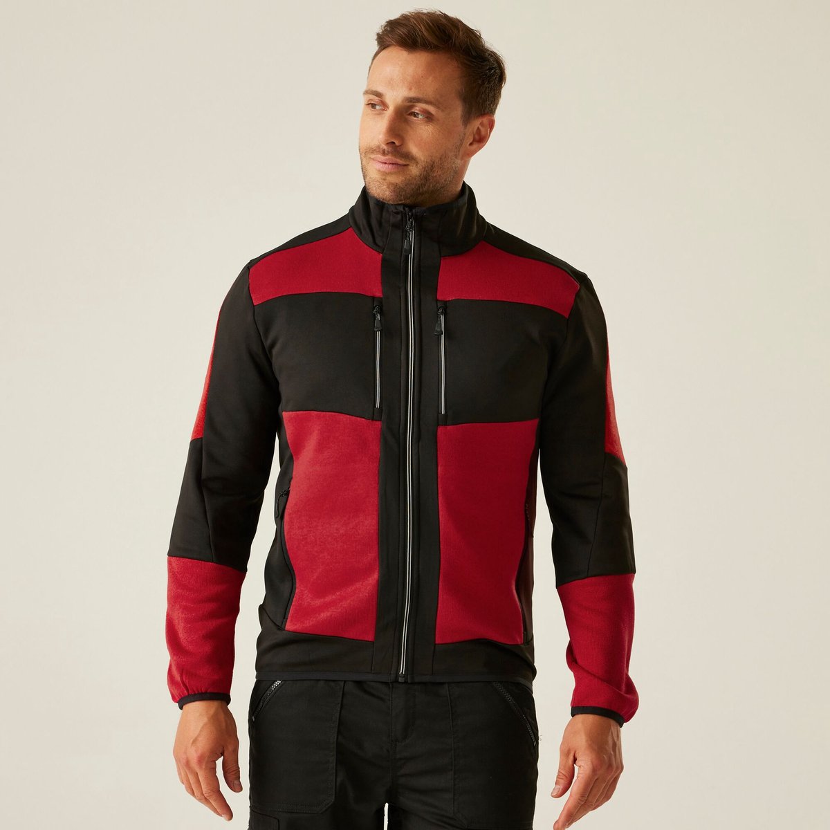 Fleece Hiking Volwassenen E-volve Rood