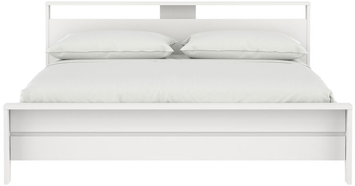 Next bed met 1 legplank 180x200cm wit.