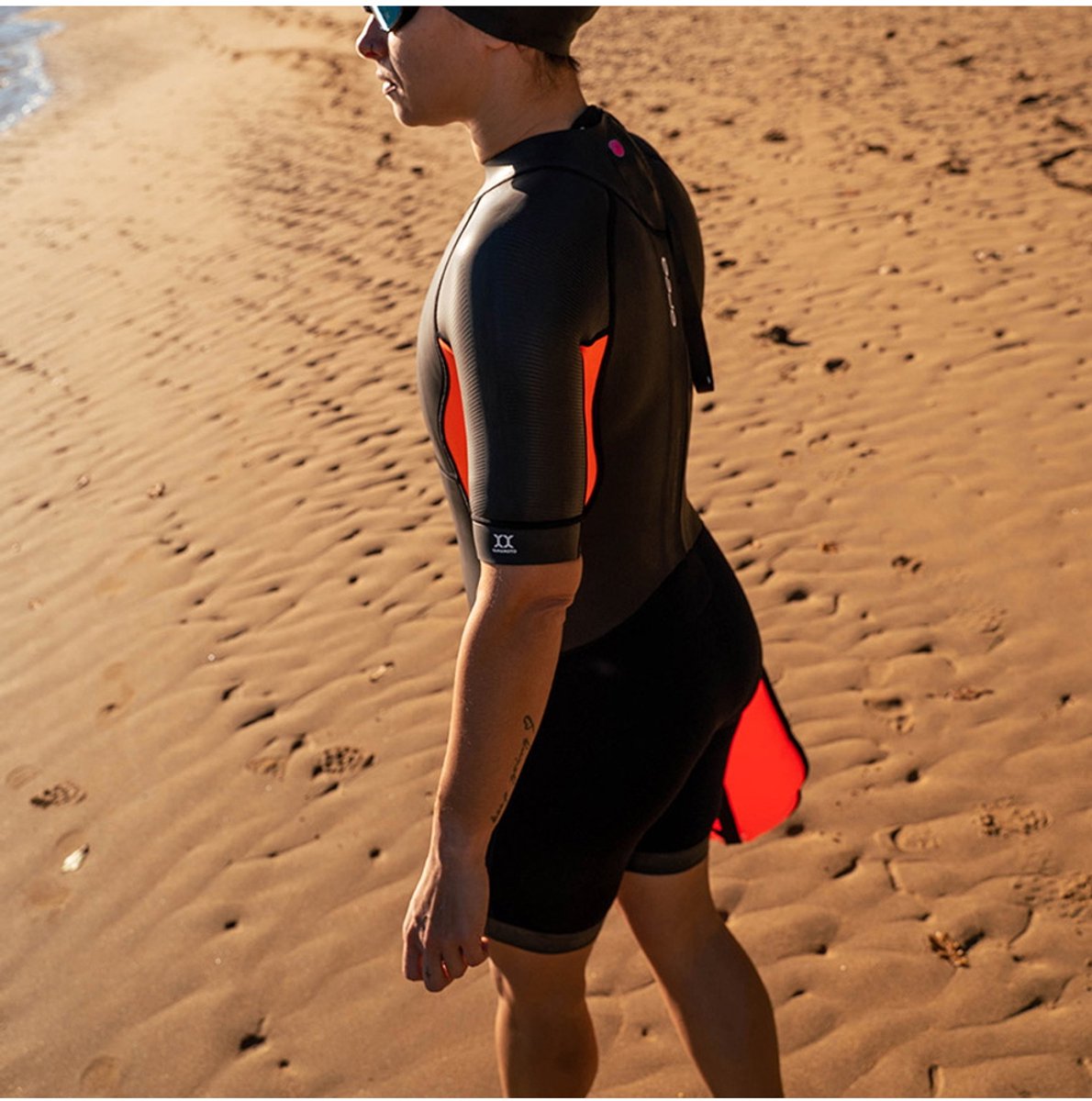 2025 Orca Dames Vitalis Rug Ritssluiting Open Water Swim Shorty Wetsui