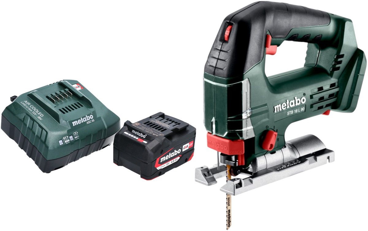 Metabo STB 18 L 90 accu-decoupeerzaag 18 V 90 mm + 1x accu 4,0 Ah + lader
