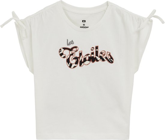 T-shirt WE Fashion Filles avec broderie