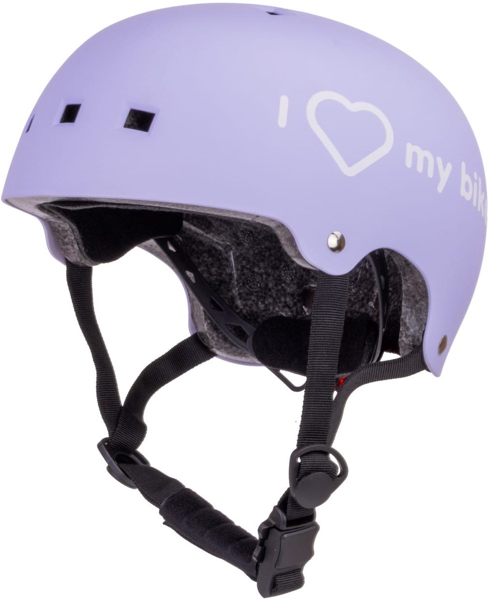sun baby Fietshelm 2 jaar, kinderhelm maat S (50-54 cm) Paars, met LED licht, Kinder skatehelm voor skateboard, fiets, step en rolschaatsen