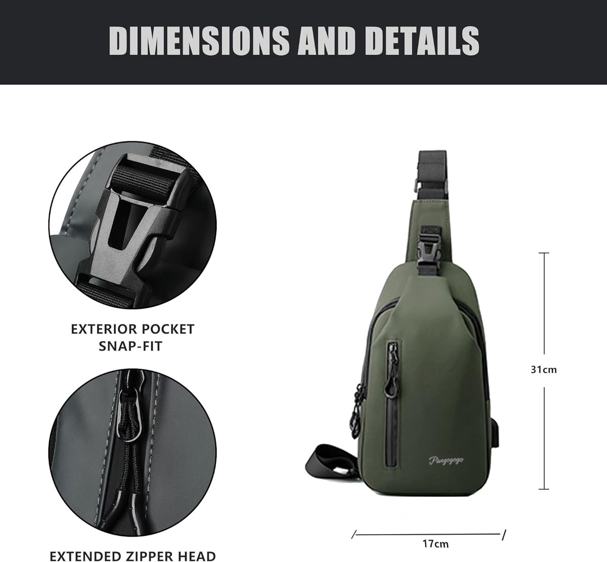 NOTAG Crossbody tassen voor vrouwen, casual multi-pocket dames