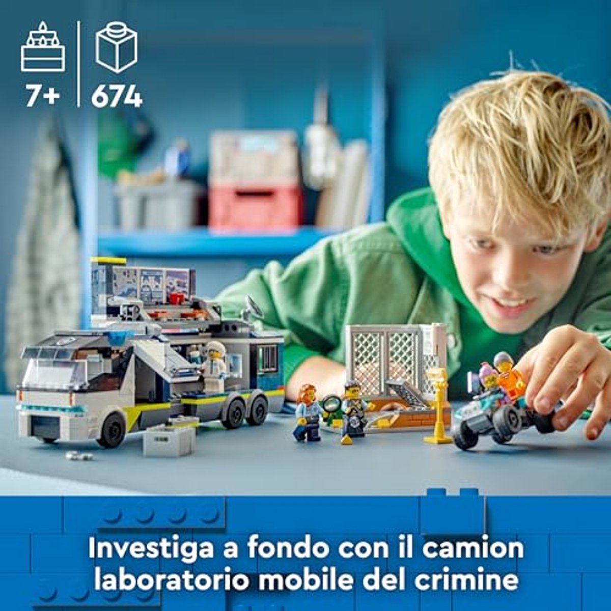 LEGO 60418 City Politielaboratorium in truck Politie Speelgoed voor Kinderen vanaf 7 jaar — afbeelding 12