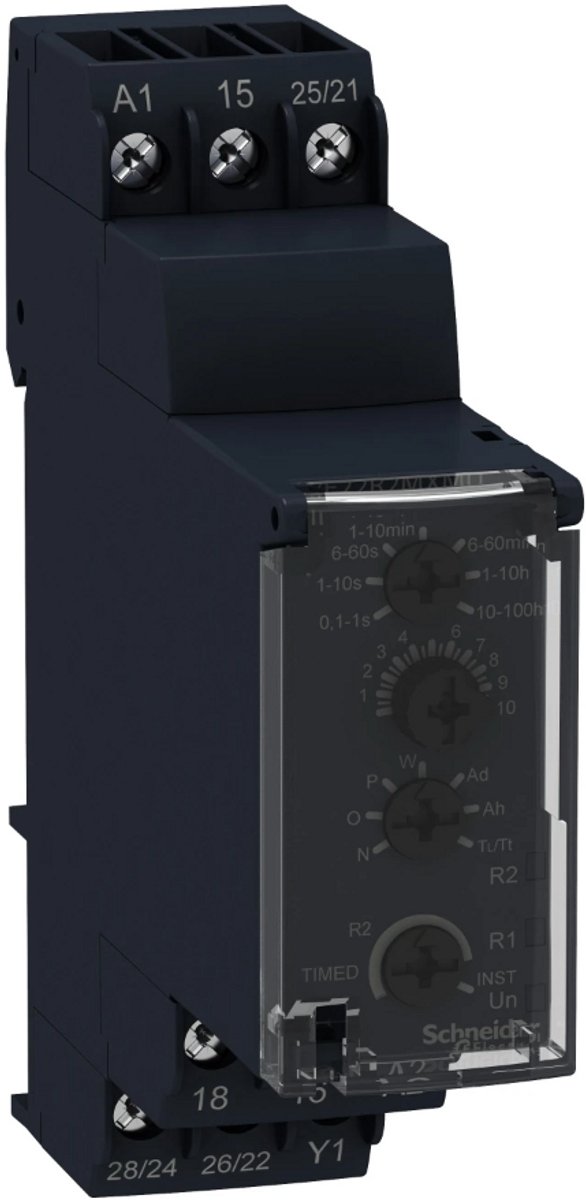 Schneider Electric Harmony - Tijdrelais - Multifunctioneel - 24V DC / 24-240V AC - 2CO