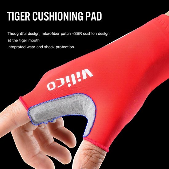 Fietshandschoenen - L - Geschikt voor een handpalmomtrek van 20-22 cm - Geschikt voor een handpalmbreedte van 8,5-9 cm - Geschikt voor fietsen, dagelijkse sporten, enz. - Racehandschoenen met halve vingers - Schokabsorberend, ademend en slijtvast