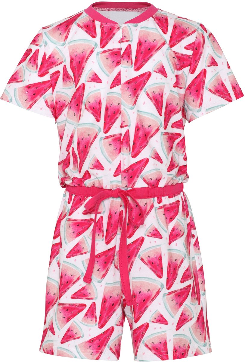 Merry Style Korte Meisjespyjama – Amarant/watermeloen – 110-116 - MS-MS10-267-PJ