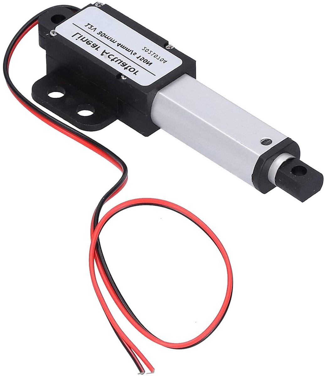 Actionneur Lineair 30mm DC 12V Elektrische Lineaire Bewegingsactuator - Kortsluiting Beveiliging - Type T Vis (30mm slag-4mm/s-150N)