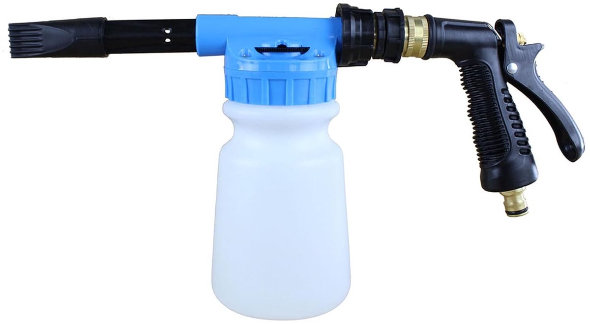 Tuinslang aansluiting -Foam Gun Sproeier - schuim Spray voor Auto/motor en terras - Foam Lance voor Auto Huis Wassen en Tuin Watering