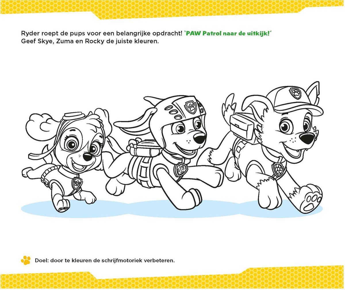 PAW Patrol - Kleurboek - Eerste Schrijfspelletjes - 3-4 jaar — afbeelding 2