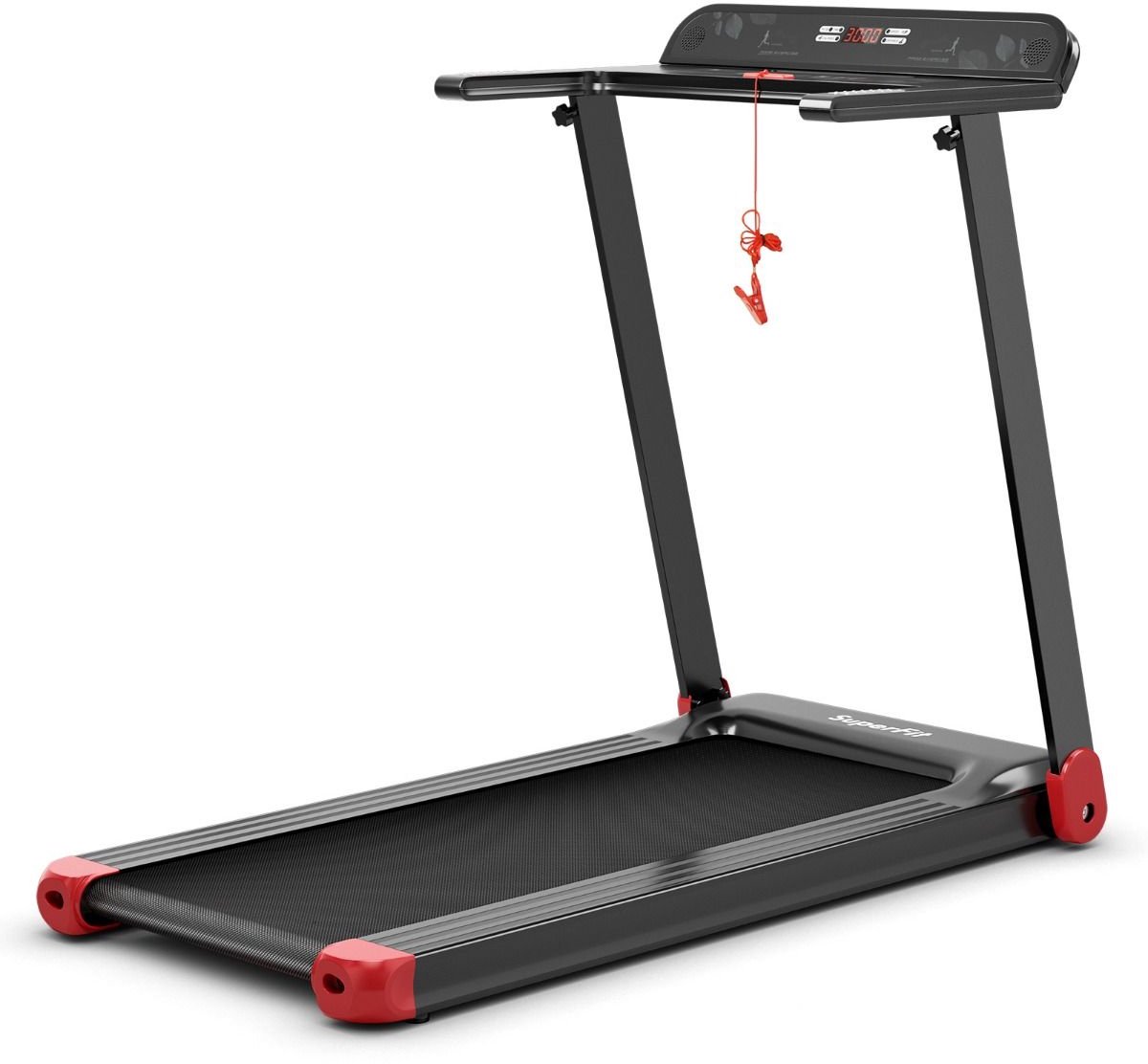 Afbeelding 3 van Loopband Inklapbaar - 1-12km/u - Walking Pad - Loopbanden - Elektrisch - Wandelband - Fitness - Gymstick - Electrisch - Home - Trainer - Treadmill - Opvouwbaar - Voor Thuis - Platte - Mini - Bureau (EAN: ...0608)