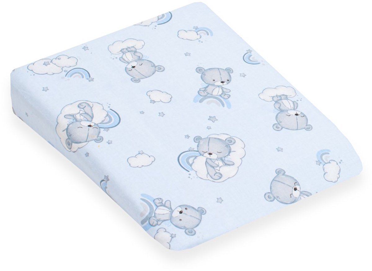 New Baby BASIC wigkussensloop 30x37 cm blauw - Kussensloop
