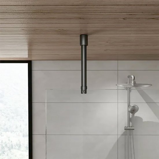 Raidisseur pour paroi de douche Chromé - Barre de stabilisation Square chromé Raidisseur pour paroi de douche Chromé - Barre de stabilisation Square chromé