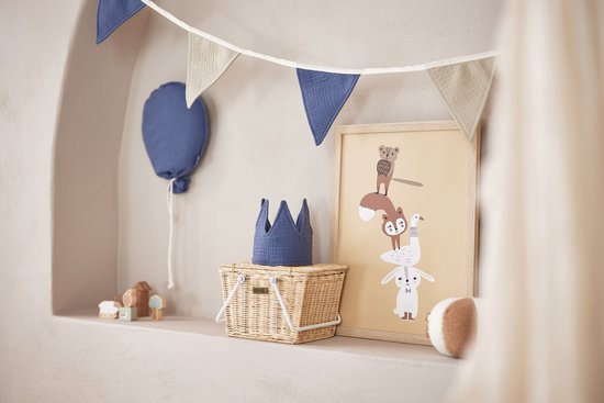 Jollein Ballon - 25x50cm - Jeans Blue — afbeelding 5