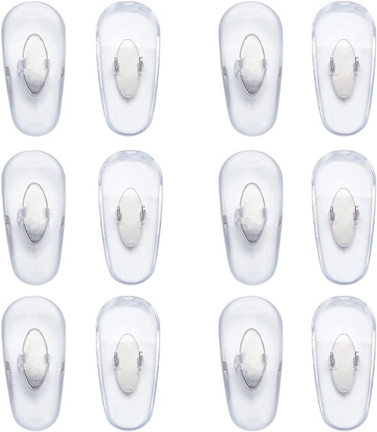 Foto: 6 pairs vervanging neus pads siliconen platina vervanging voor aviator rb3025 rb3026 rb3030 glazen accessoires clip on zachte neus pads zonnebril reparatie kits