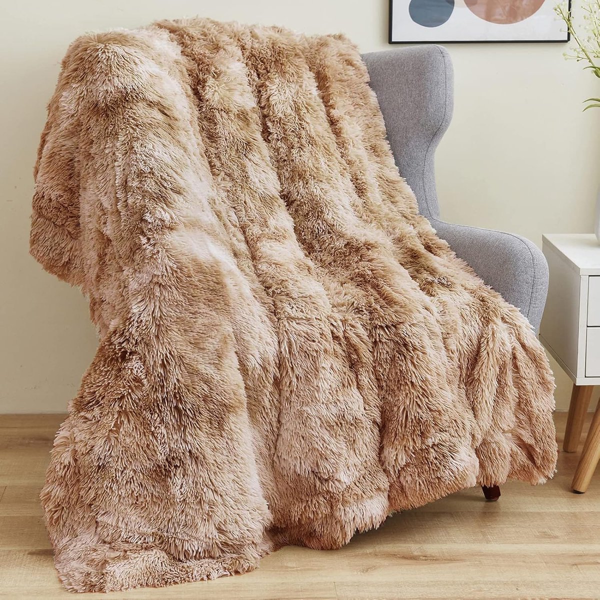 Ibenzoa® Zachte en Luxe Dubbelzijdige Deken van Imitatiebont voor Comfort en Stijl in Huis