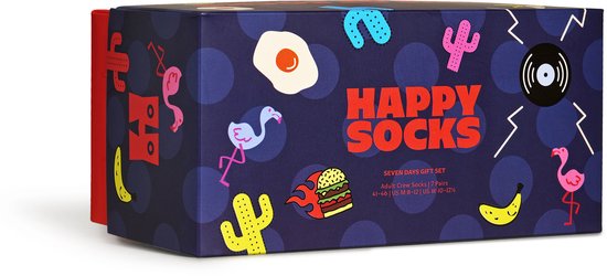 Happy Socks heren giftbox 7P sokken seven days multi