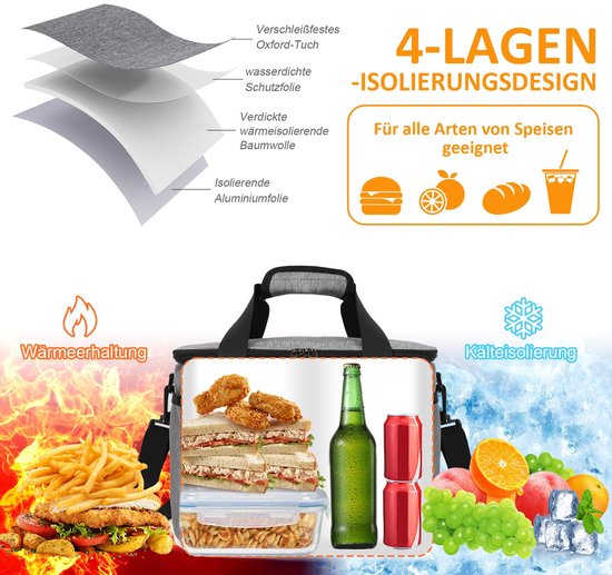 4-Pack Geïsoleerde Herbruikbare Boodschappentassen, Opvouwbare Koeltas Voor Boodschappen Heavy Duty Geisoleerde Tas~p196743571