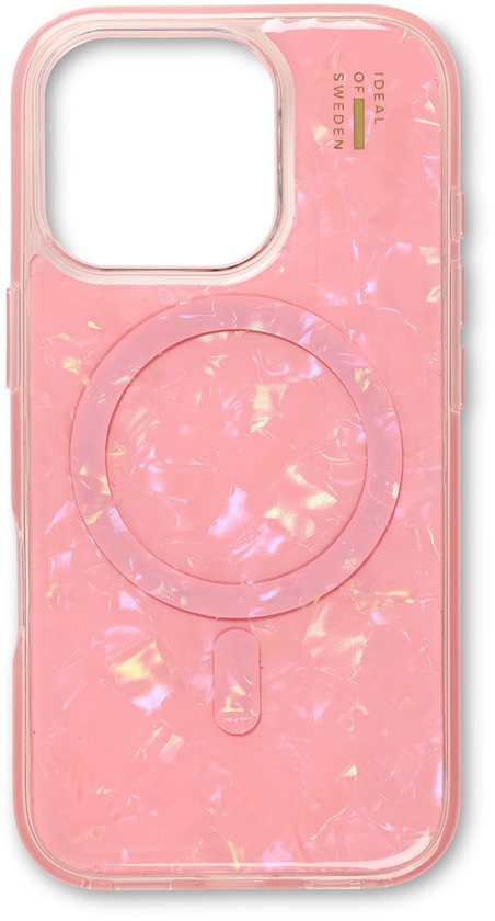 iDeal of Sweden Pearlised Case met magnetische ring geschikt voor iPhone 16 Pro Max Pink