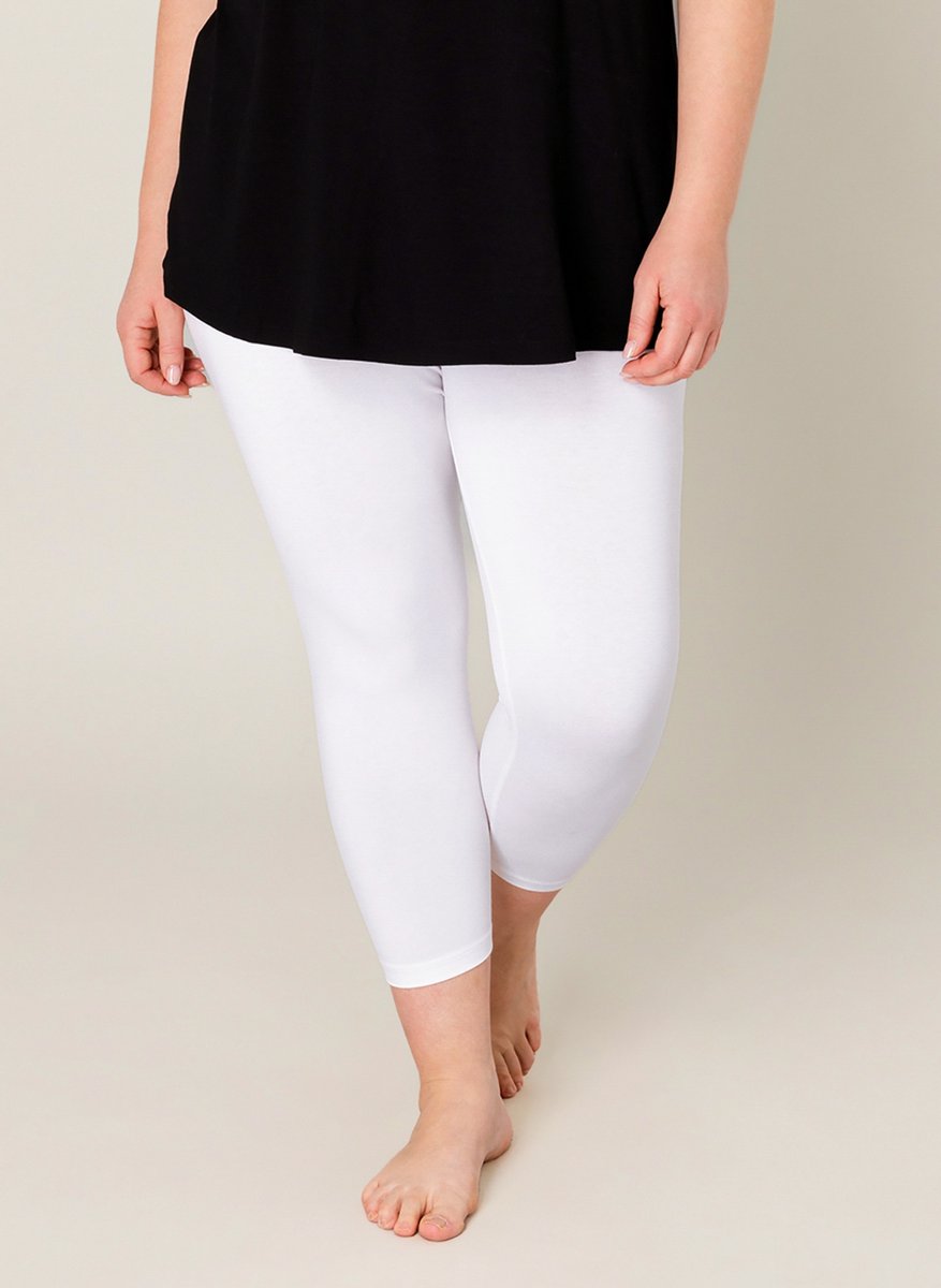 BASE LEVEL CURVY Audrey Legging - White - maat 5(58/60)