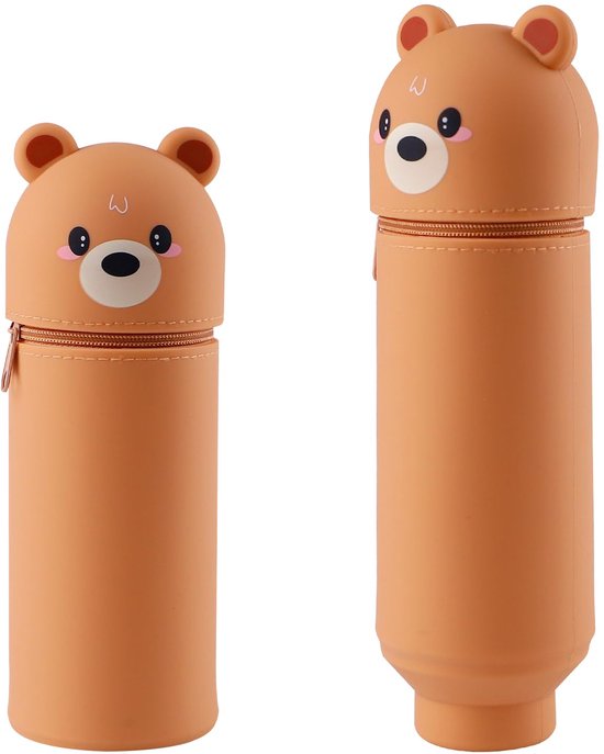 1 Trousse 2 en 1 Silicone Capybara Fermeture à Glissière Grande