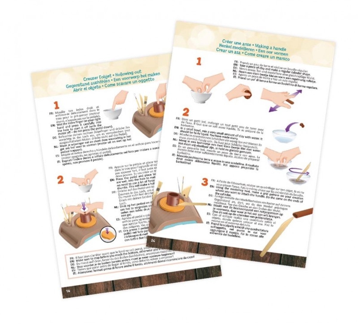 Buki - Professional Pottenbakkerij Studio - Knutselen voor kinderen - Creatief speelgoed - Hobby pakket — afbeelding 5