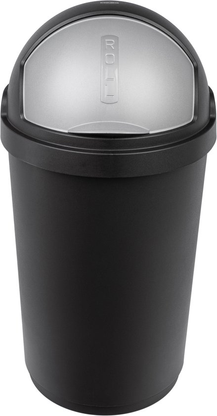 Curver Roll Prullenbak - 50 l - Zwart