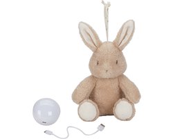 foto van Little Dutch Newborn Knuffelkonijn Licht & Geluid