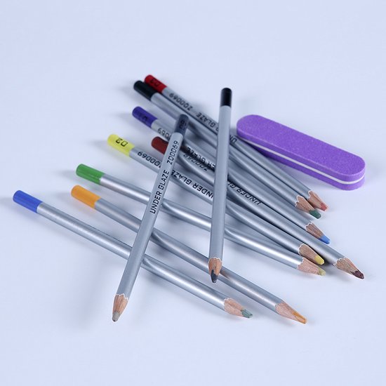 Set de 10 crayons sous glaçure, outils de glaçure pour la poterie, couleurs les plus populaires pour la décoration de céramiques sous glaçure, noyau libre et non toxique de pigment concentré (ensemble de 10 couleurs)