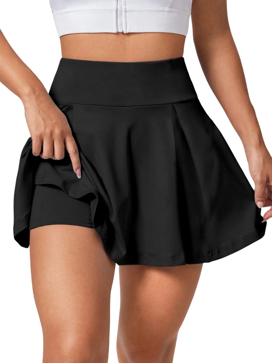 Nivard Rokje Dames Korte Korte Broek Wandelrok Legging Zwart