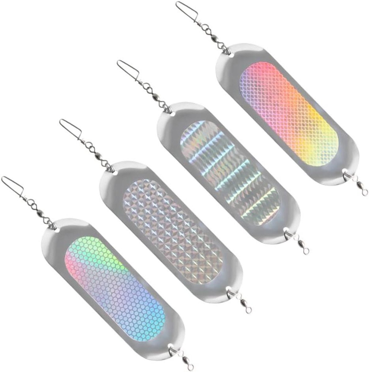 Inovra Plus - 4-Delige Visknipper Met Verlichting 4.5 Inch voor Forel, Zalm, Snoekbaars en Baarsvangst