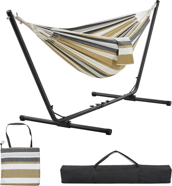 Outsunny hangmatwiel-kit voor hangmatstandaard, 20 x 18 x 18 cm, stevig en zwart